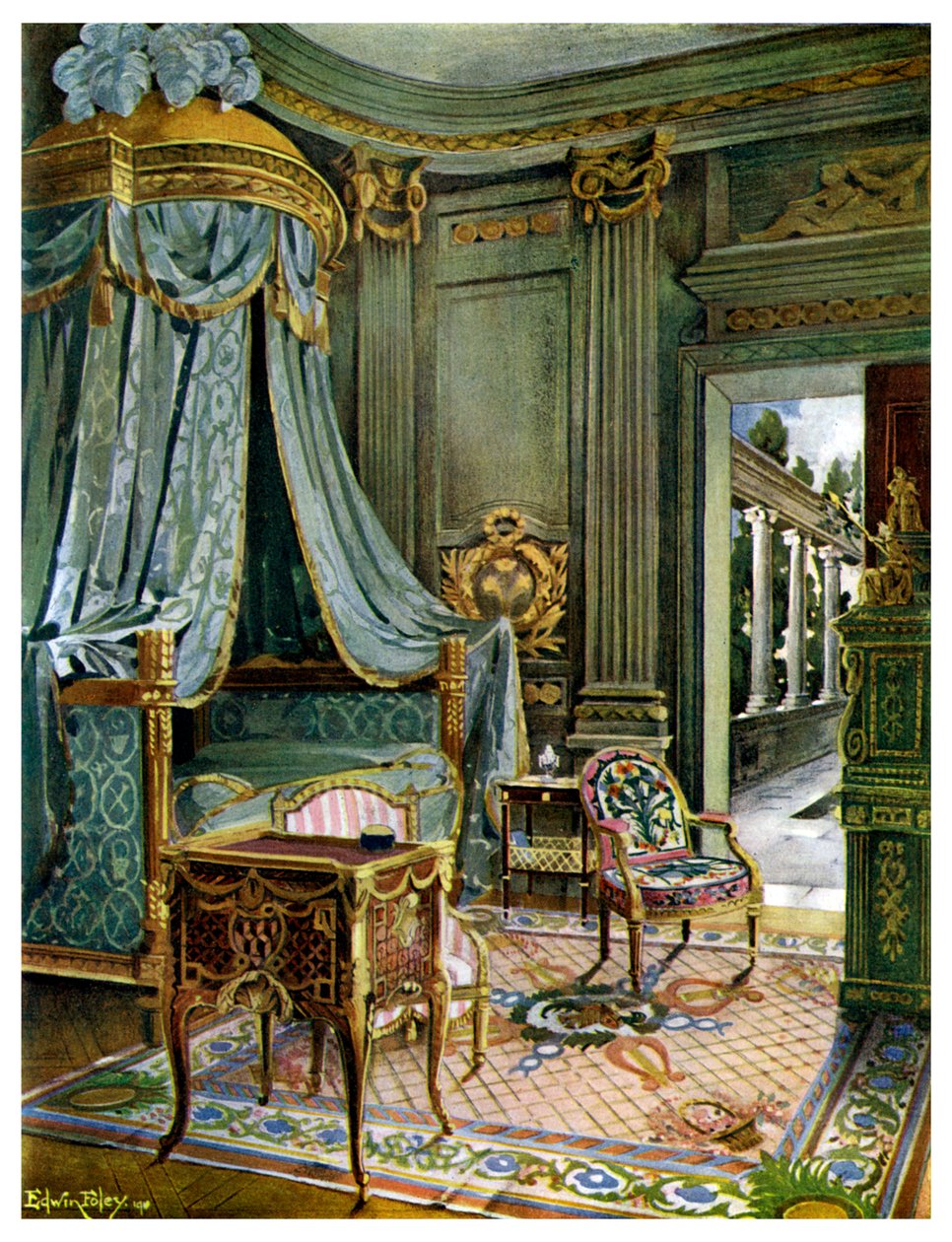 Soveværelse, 1911-1912. af Edwin Foley