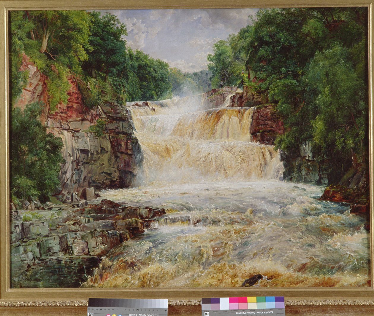 Swallow Falls, Bettws-y-Coed, Nordwales, 1873 af Edwin Frederick Holt
