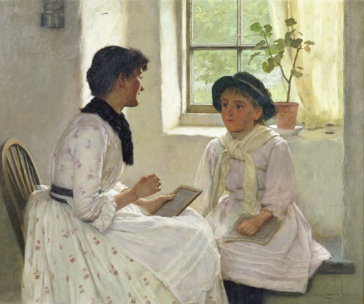 Lektionen, 1889 af Edwin Harris