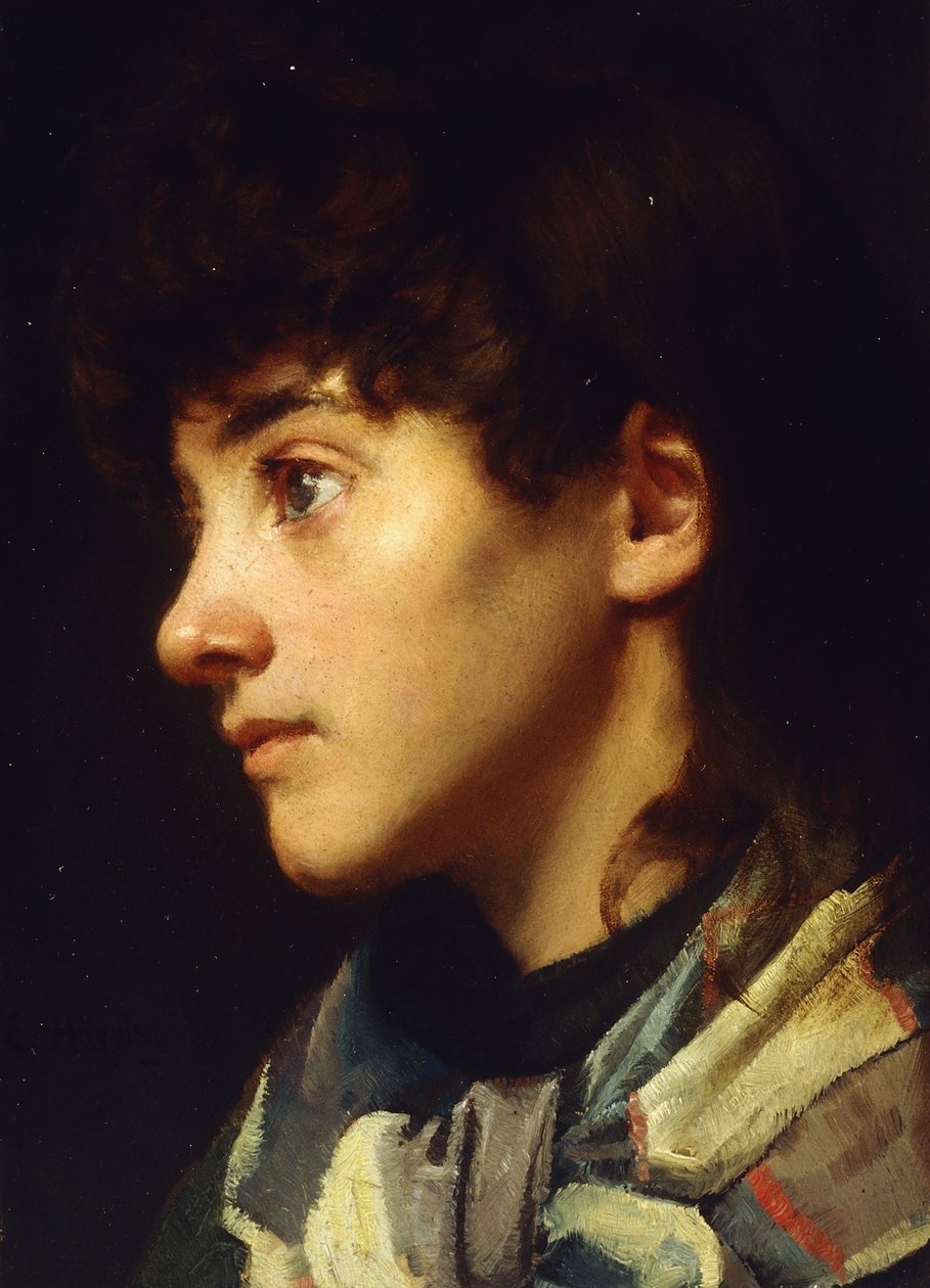 The Newlyn Girl, ca. 1895 af Edwin Harris