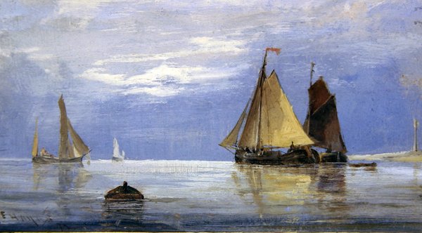 Skitse til en marinesoldat af Edwin Hayes