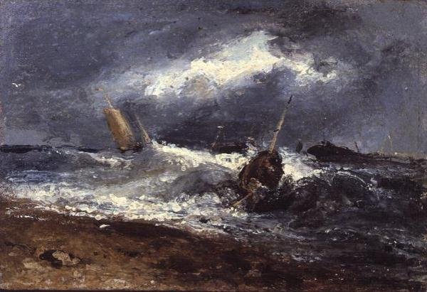 Storm Scene af Edwin Hayes