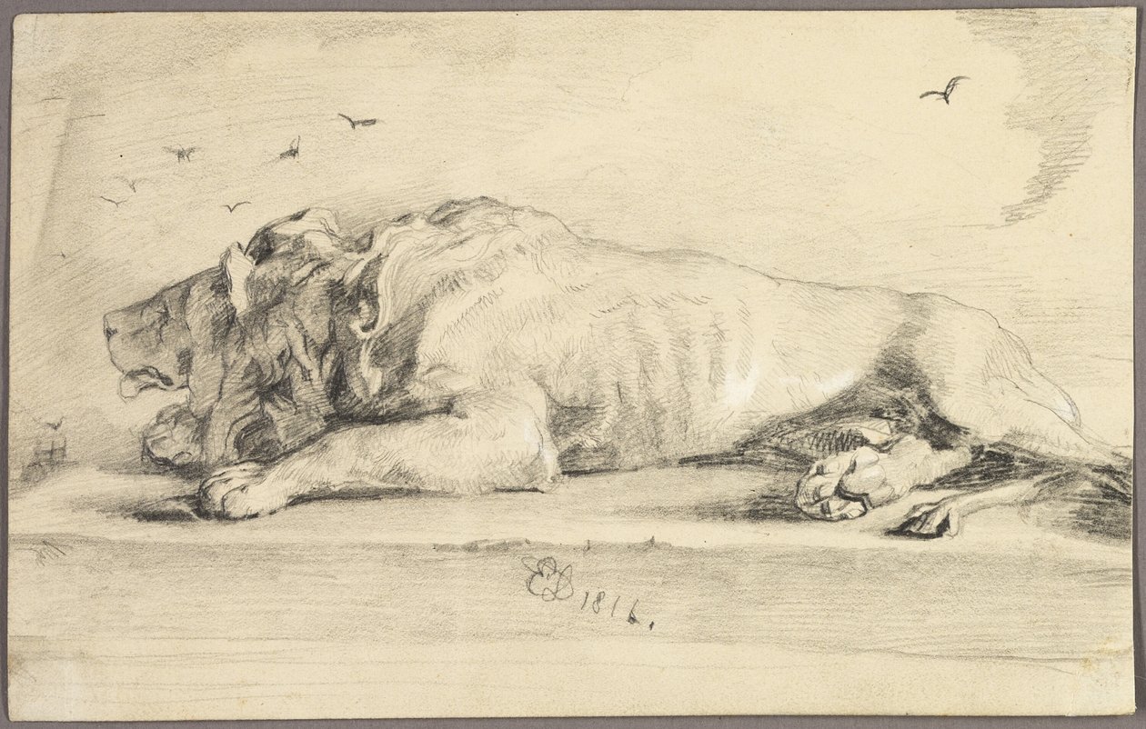 liggende Løve af Edwin Henry Landseer