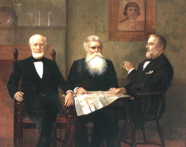 Charles Edwin Wilbour med to fætre (olie på lærred) af Edwin Howland Blashfield