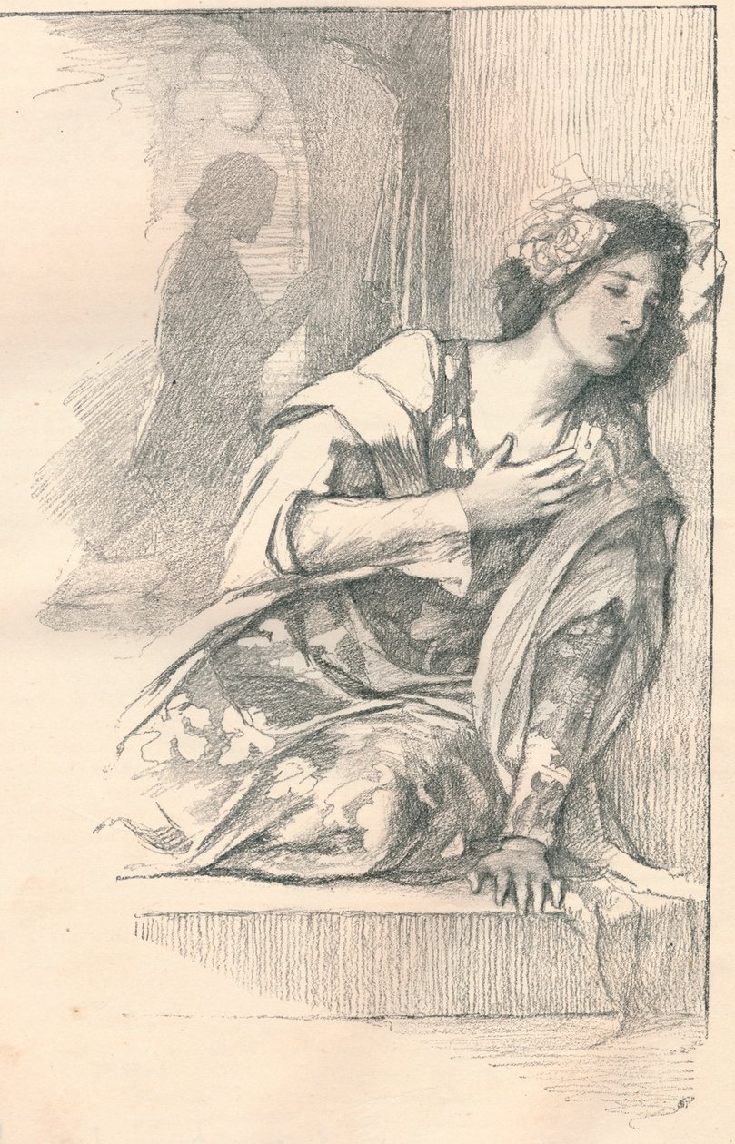 Del af illustration til Mrs Blashfields Parlour Plays, c1901 af Edwin Howland Blashfield