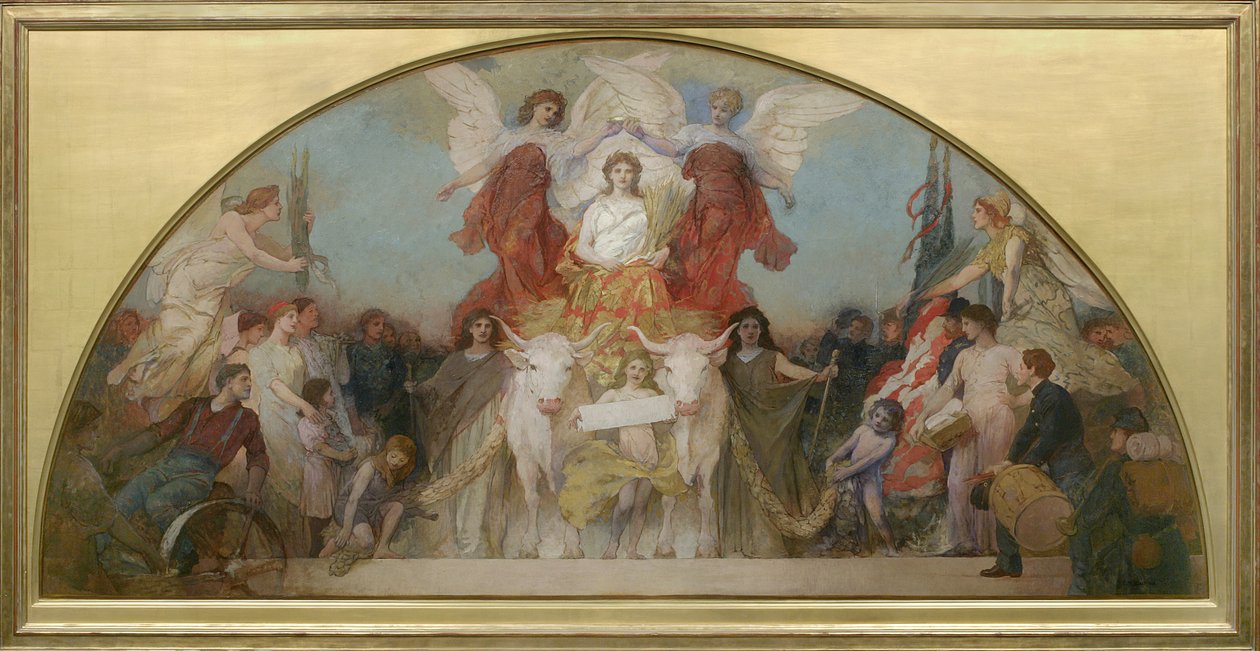 Studie for Minnesota, Granary of the World, 1904 af Edwin Howland Blashfield