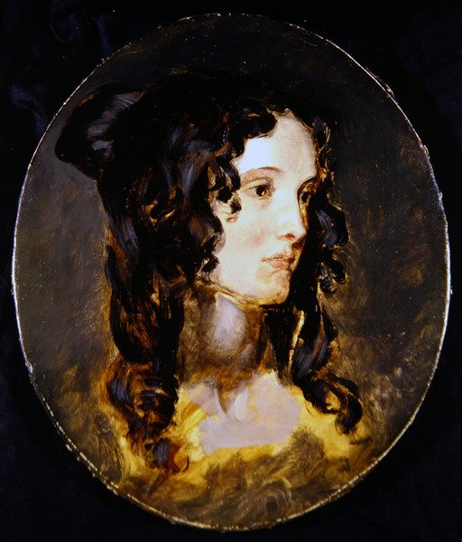 Portrætstudie af en dame (olie på lærred) af Edwin Landseer