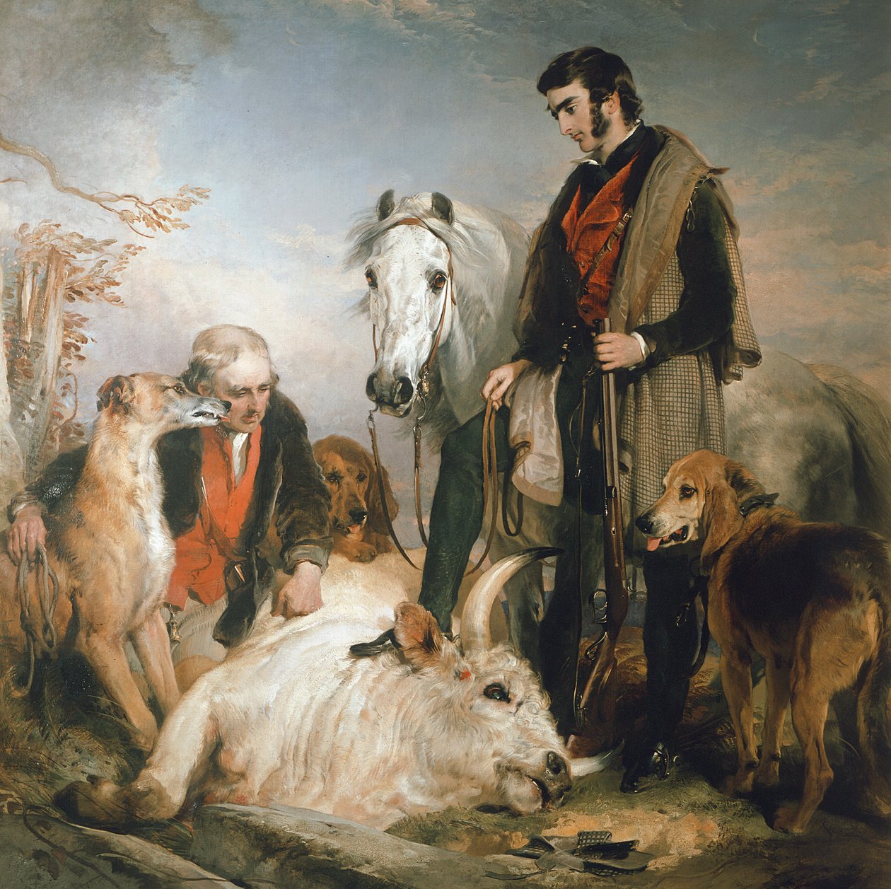 Scene i Chillingham Park: Portræt af Lord Ossulston, ca. 1833-36 af Edwin Landseer