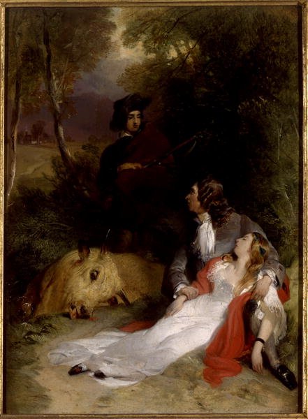 The Bride of Lammermoor, ca. 1830 (olie på panel) af Edwin Landseer