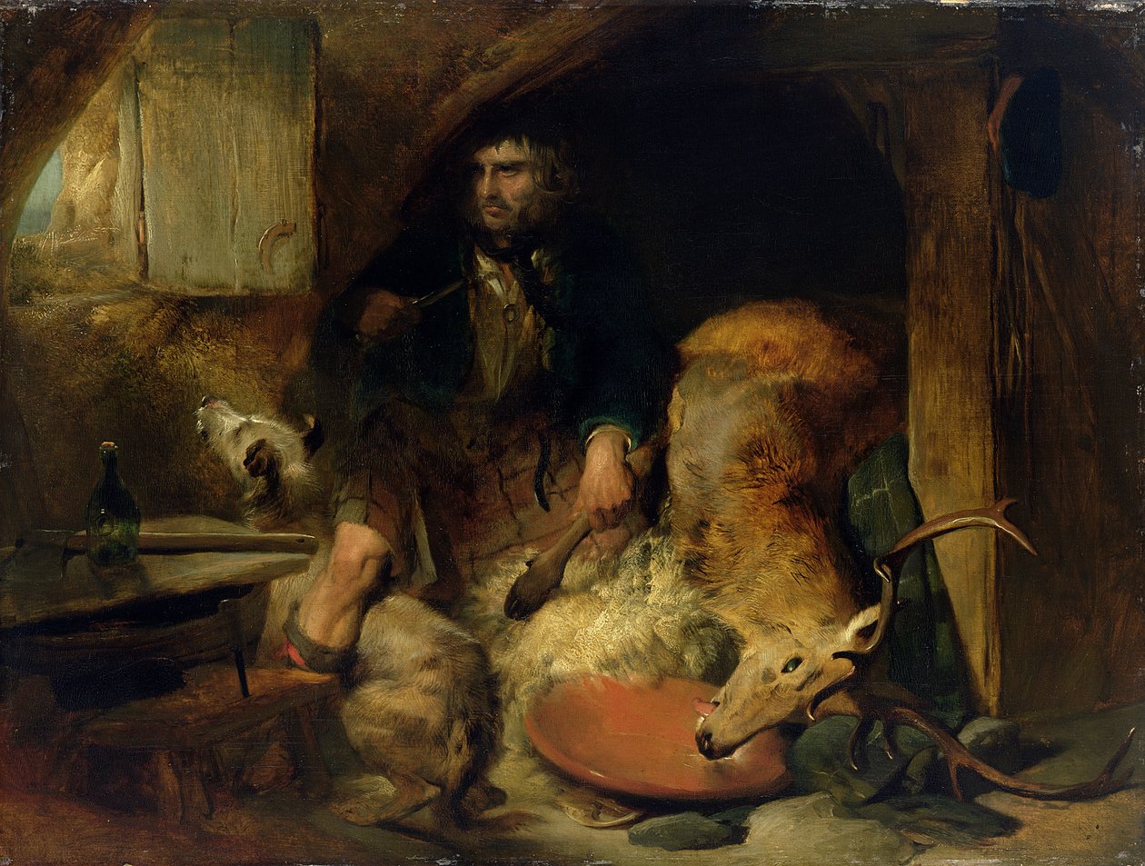The Savage, ca. 1838 (olie på lærred lagt på panel) af Edwin Landseer