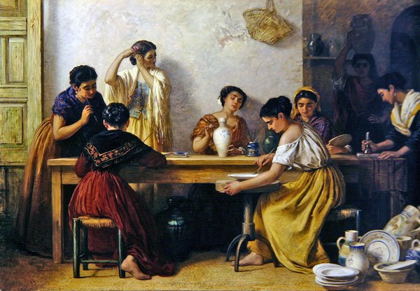 Et Sevilla-keramik af Edwin Longsden Long