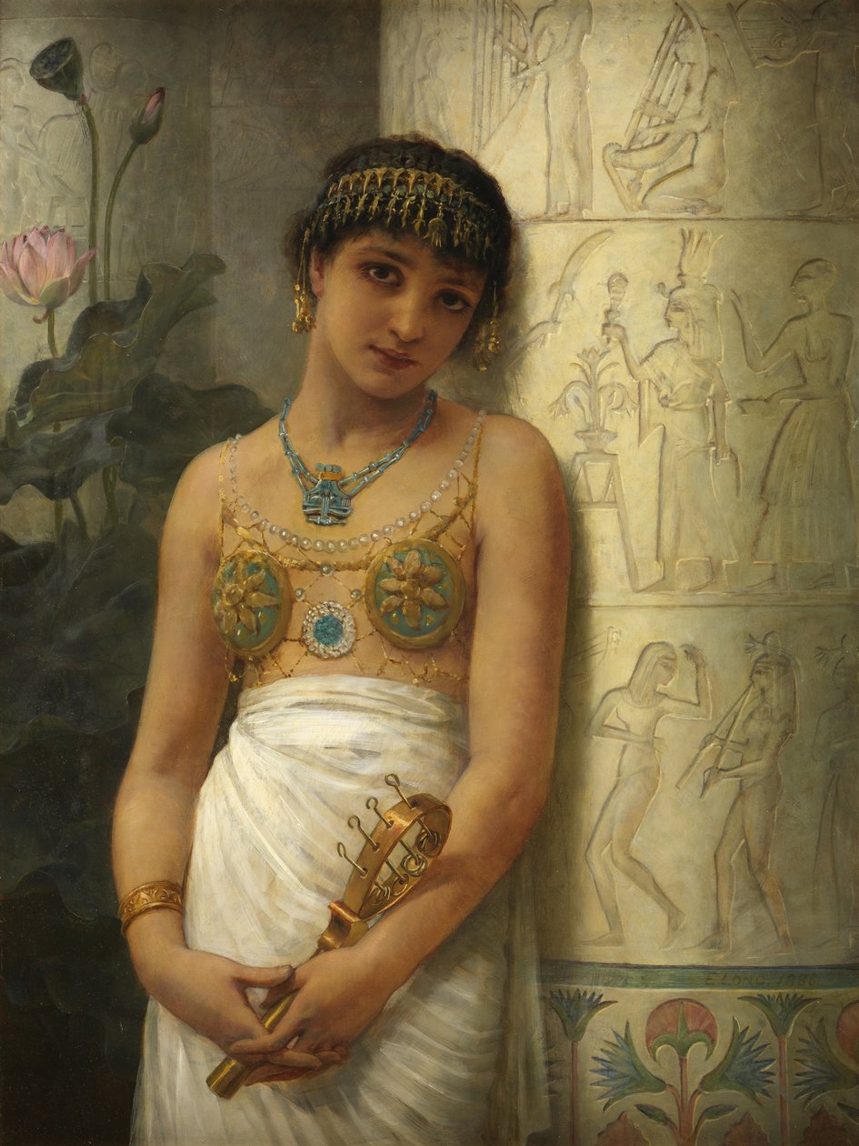 En egyptisk pige med et søster, 1886 af Edwin Longsden Long