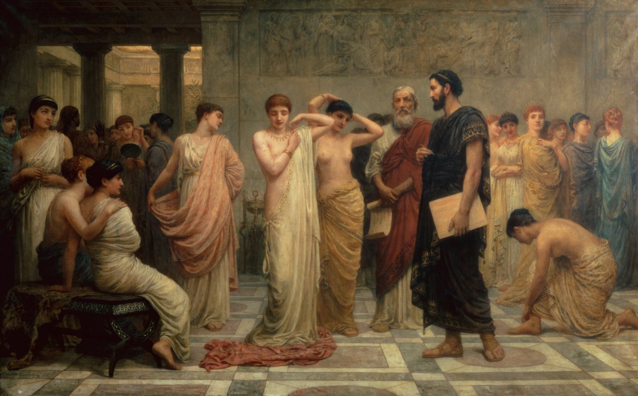 In Search of Beauty (olie på lærred) af Edwin Longsden Long