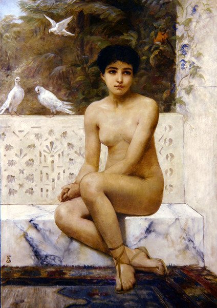 Klar til badet af Edwin Longsden Long