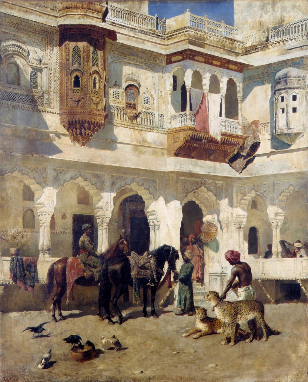 The Rajah Starting on a Hunt, ca. 1885 (olie på lærred) af Edwin Lord Weeks