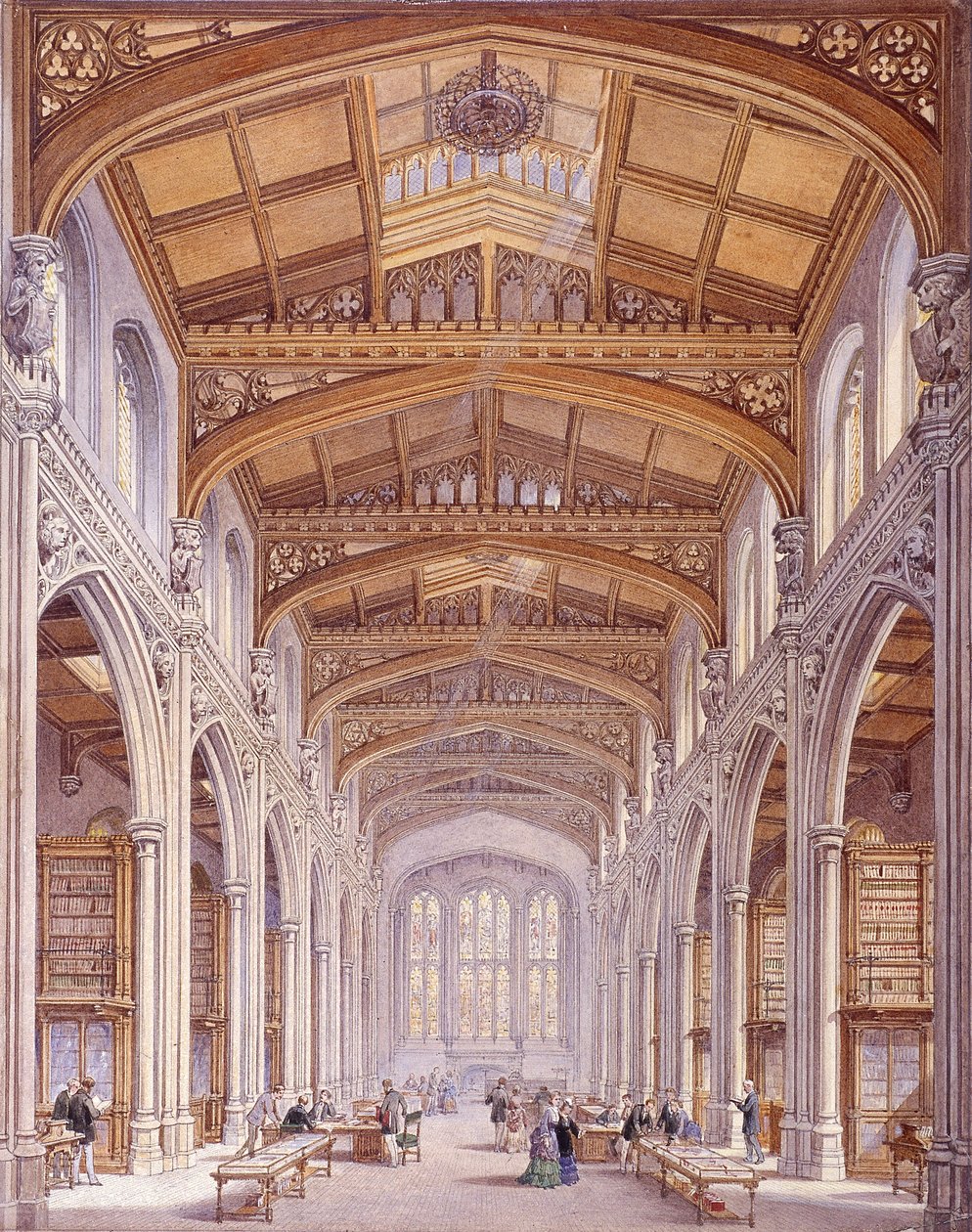 Guildhall Library, London, 1872 af Edwin Thomas Dolby