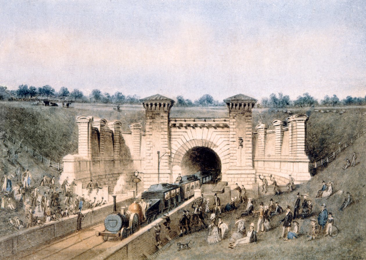 Primrose Hill Railway Tunnel, (wc) af Edwin Thomas Dolby