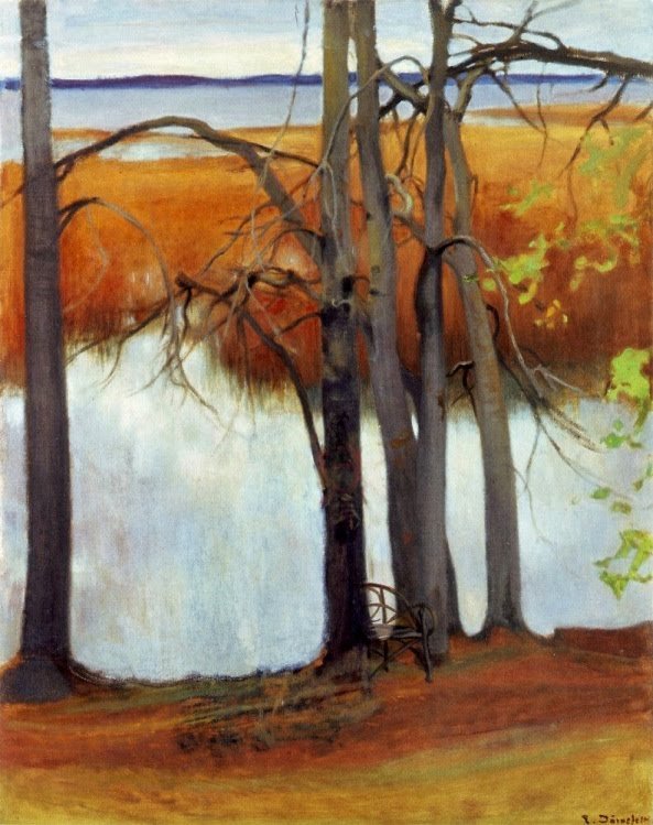 KaislikkorantanEnglish: Lake Shore with Reedsn af Eero Järnefelt