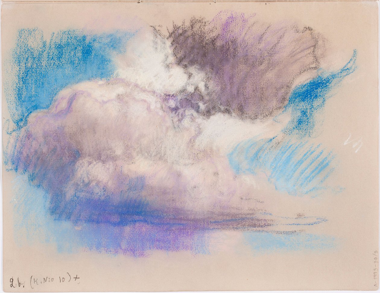 Wolken, Seite aus Järnefelts Skizzenbuch af Eero Järnefelt