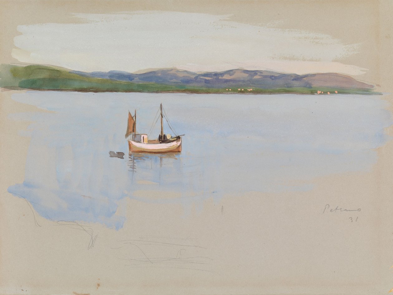Fiskebåd af Eero Järnefelt