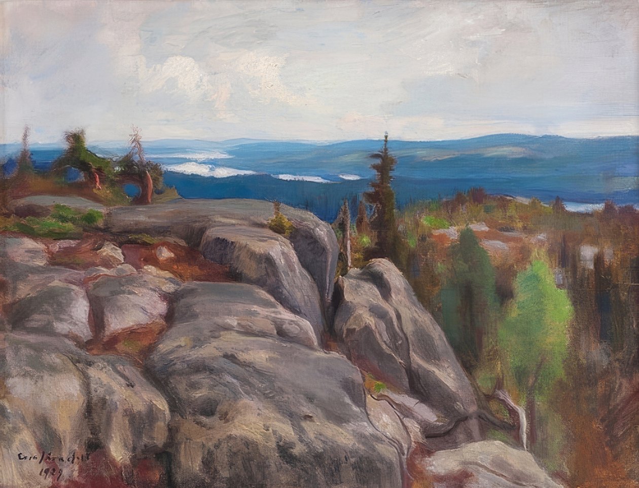 Landschaft (Landskab fra Koli). 1929 af Eero Järnefelt
