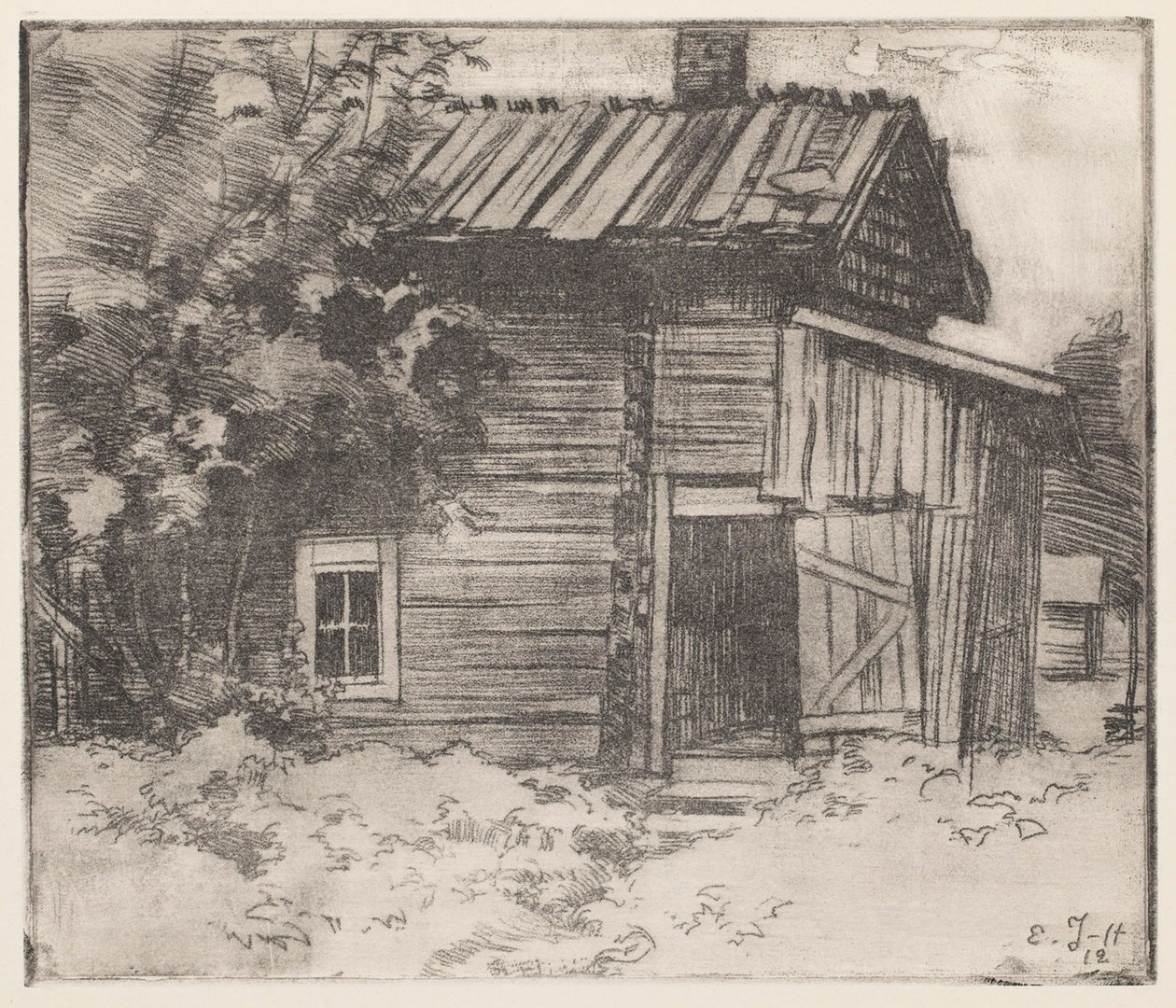 Gammelt landhus af Eero Järnefelt