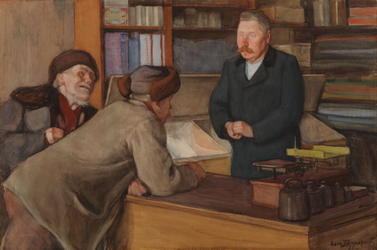 Landsbybutikken af Eero Järnefelt