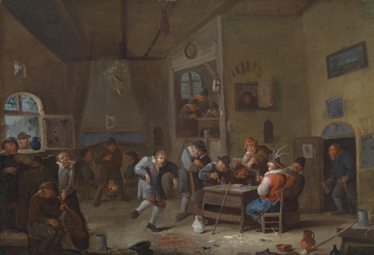 Tavernens interiør af Egbert van the Elder Heemskerk