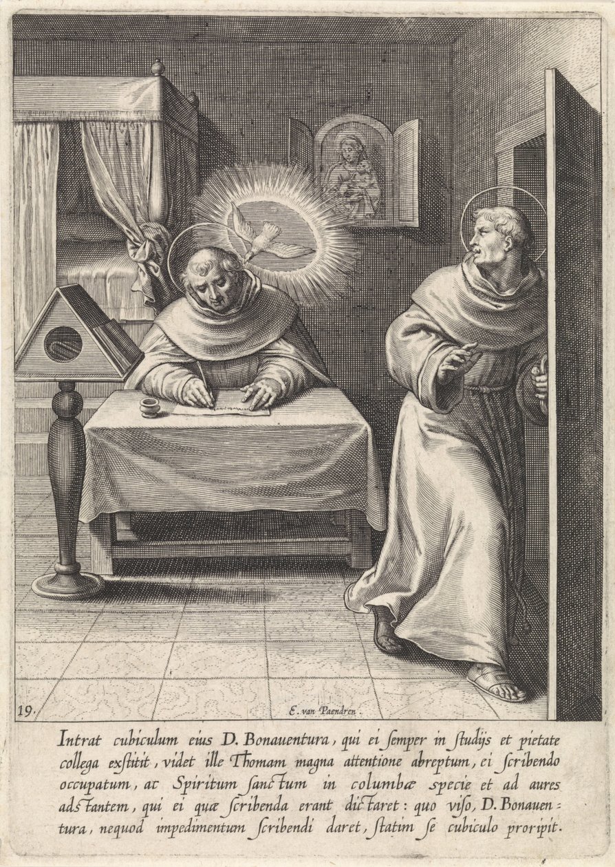 Thomas Aquinas og Bonaventura The Life of Saint Thomas Aquinas (serietitel) af Egbert van Panderen