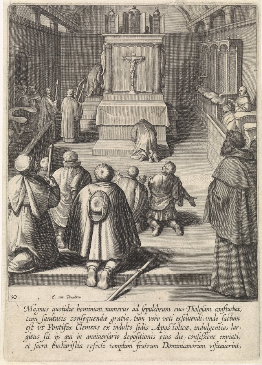 Tomb af Thomas Aquinas i Toulouse The Life of Saint Thomas Aquinas (serietitel) af Egbert van Panderen