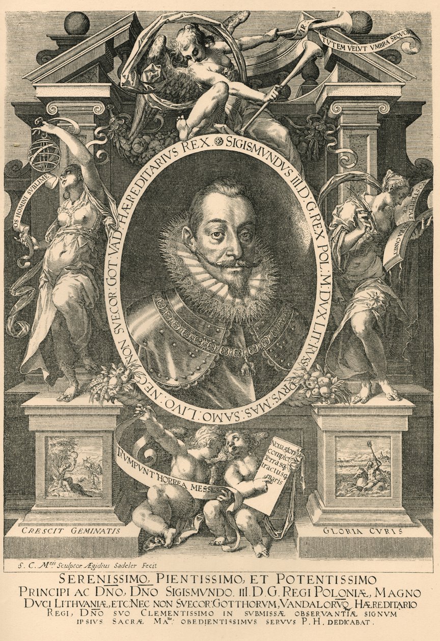 Sigismund; Zygmunt III Waza af Aegidius Sadeler or Saedeler
