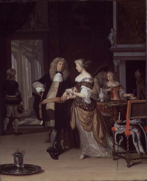 Figurer i interiør, 1678 af Eglon van der Neer