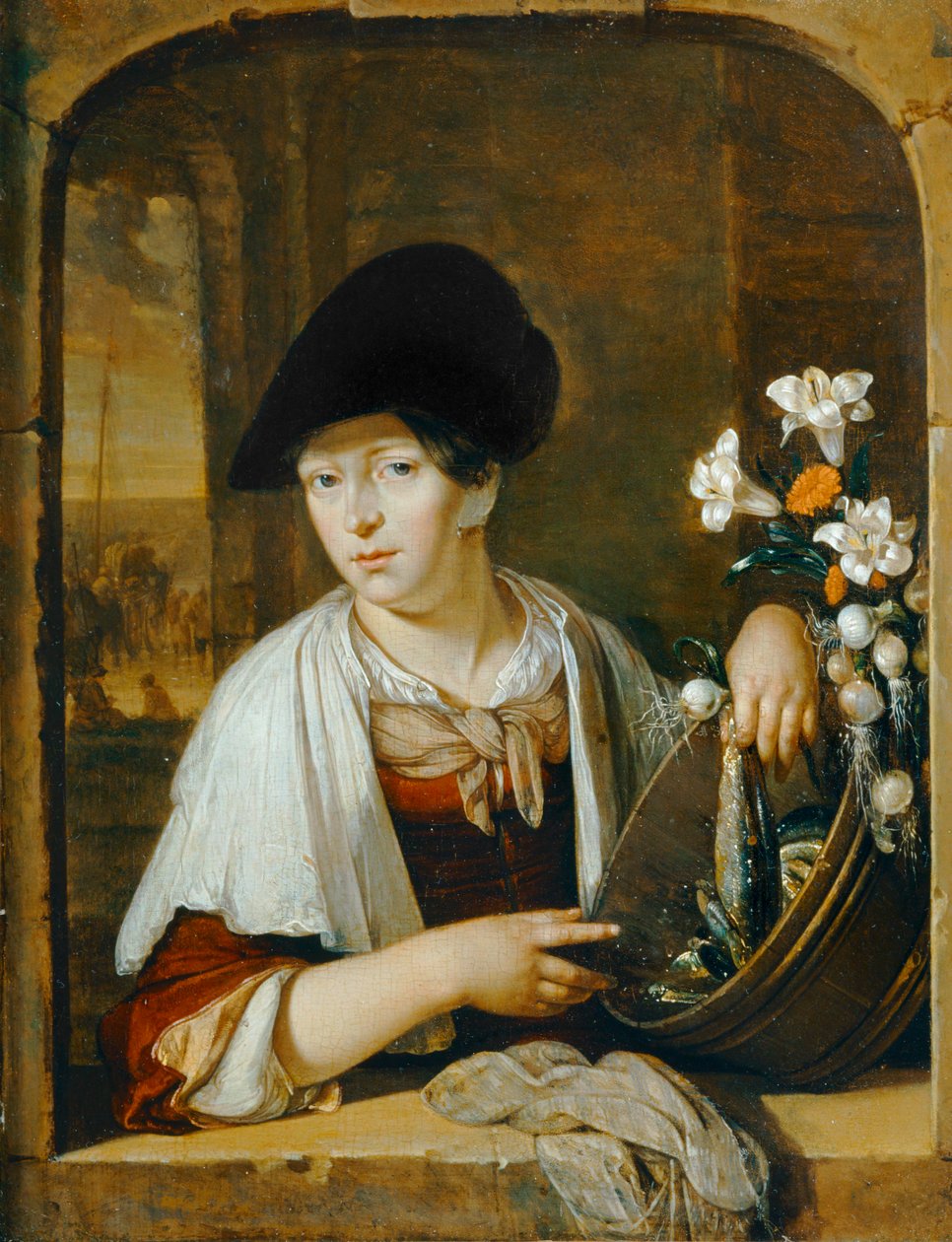 La Marchande de poissons ... af Eglon Hendrick van der Neer