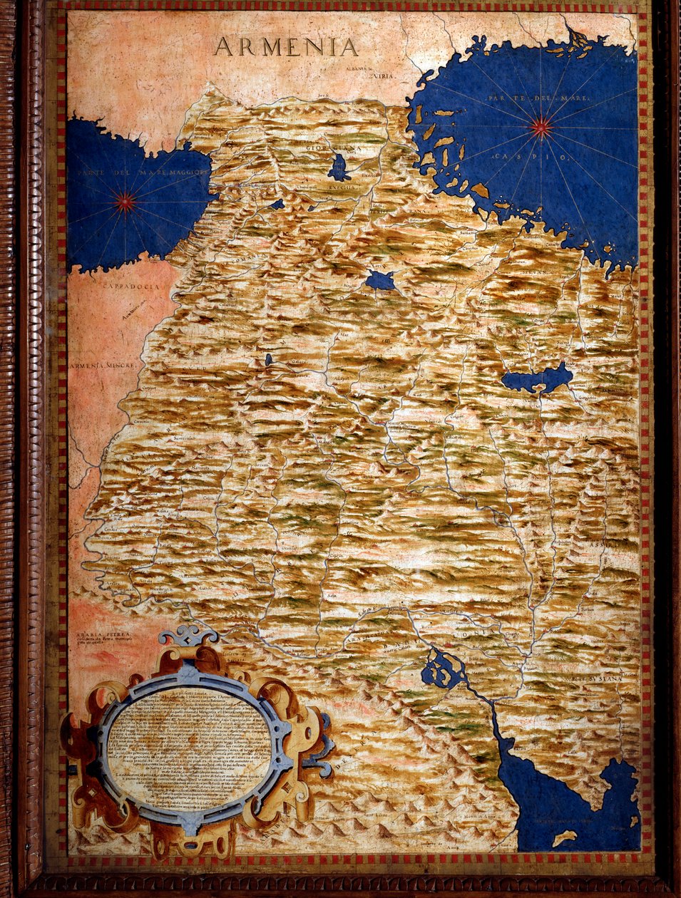 LaRmenie ”” Kort lavet af Egnazio Danti (1536-1586) matematiker, kosmograf og italiensk arkitekt. Omkring 1567. Firenze, Palazzo Vecchio, Sala del Mappamondo af Egnazio Danti