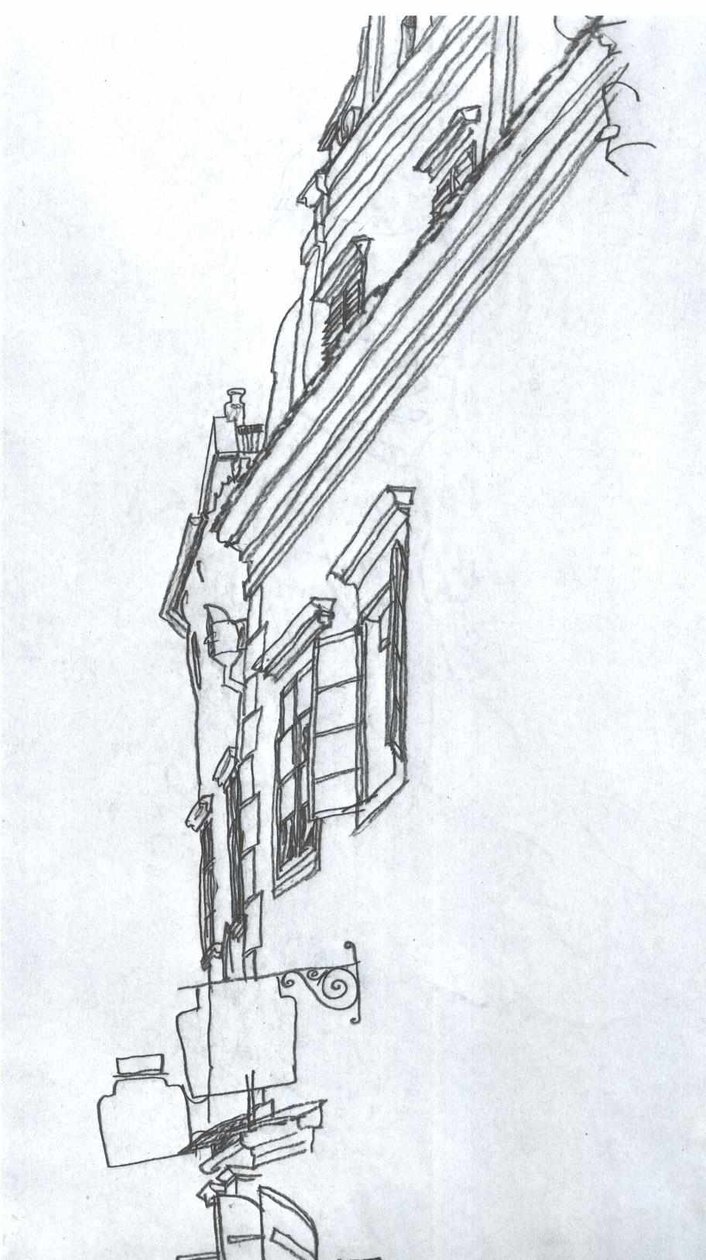 Gamle gavlhuse i Český Krumlov af Egon Schiele