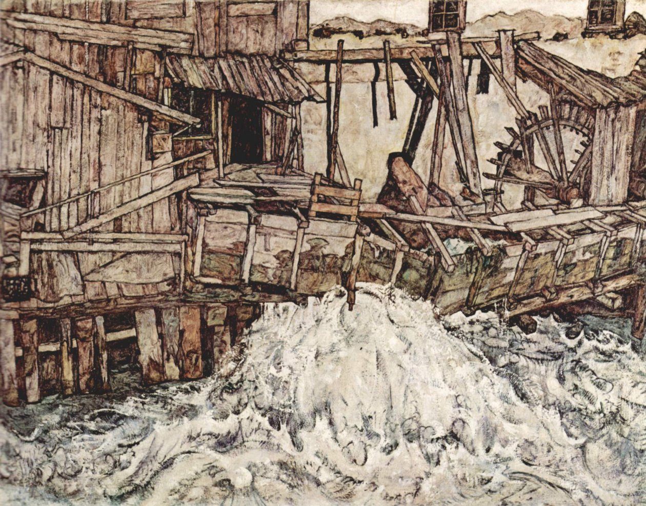 Gamle Mølle af Egon Schiele