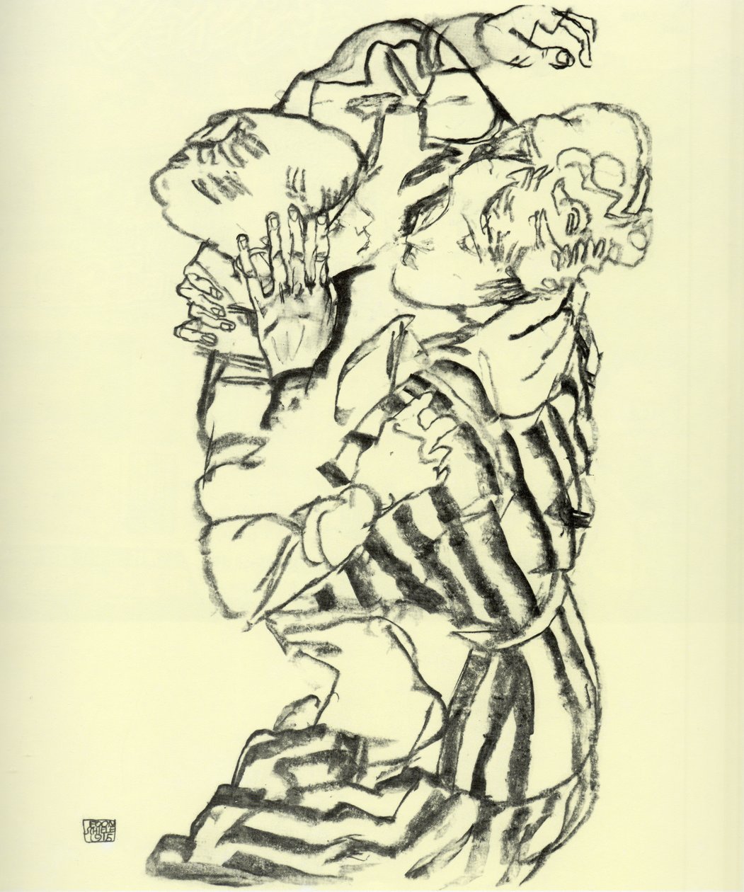 Tante og nevø af Egon Schiele