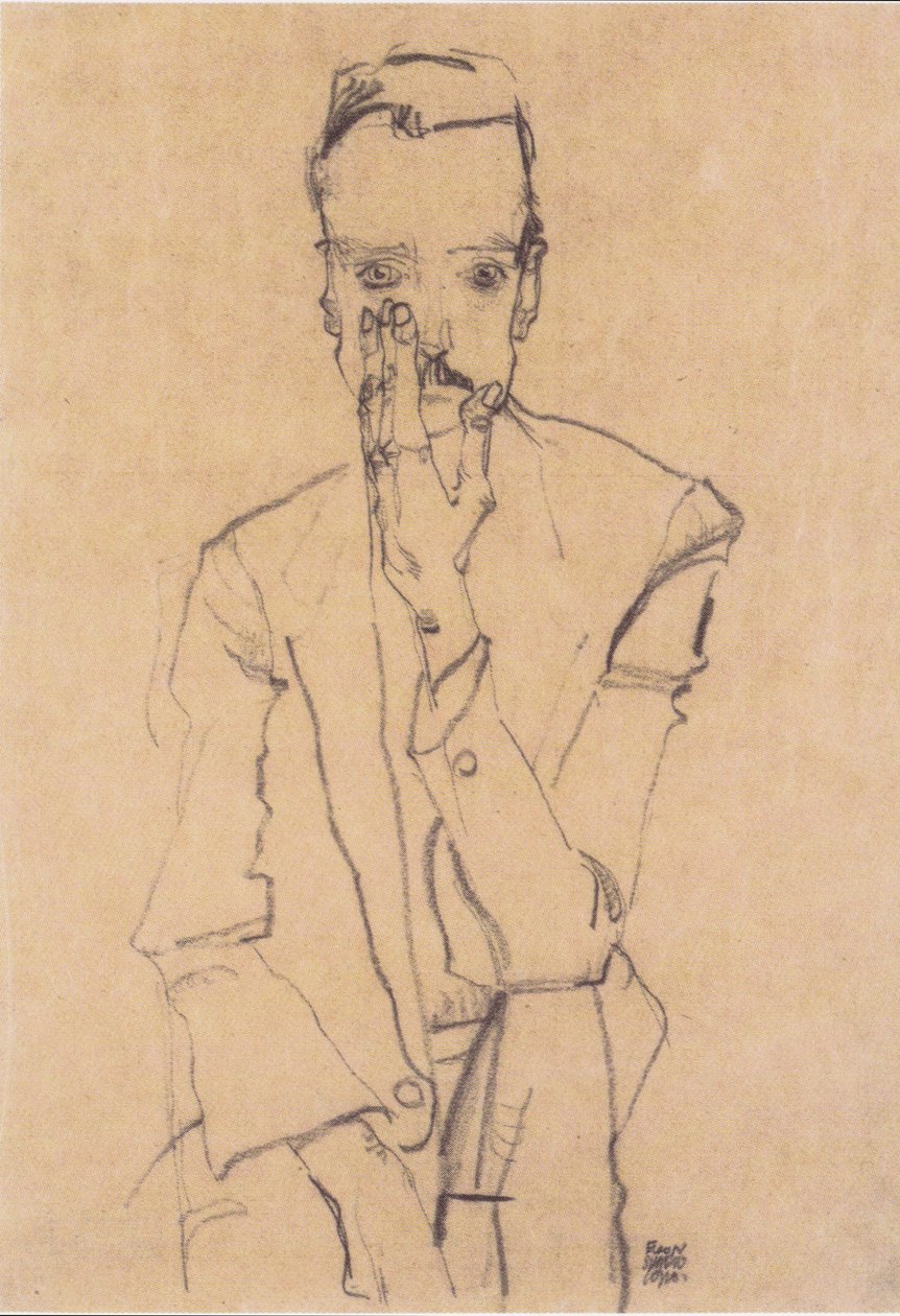Portræt af Eduard Kosmack af Egon Schiele