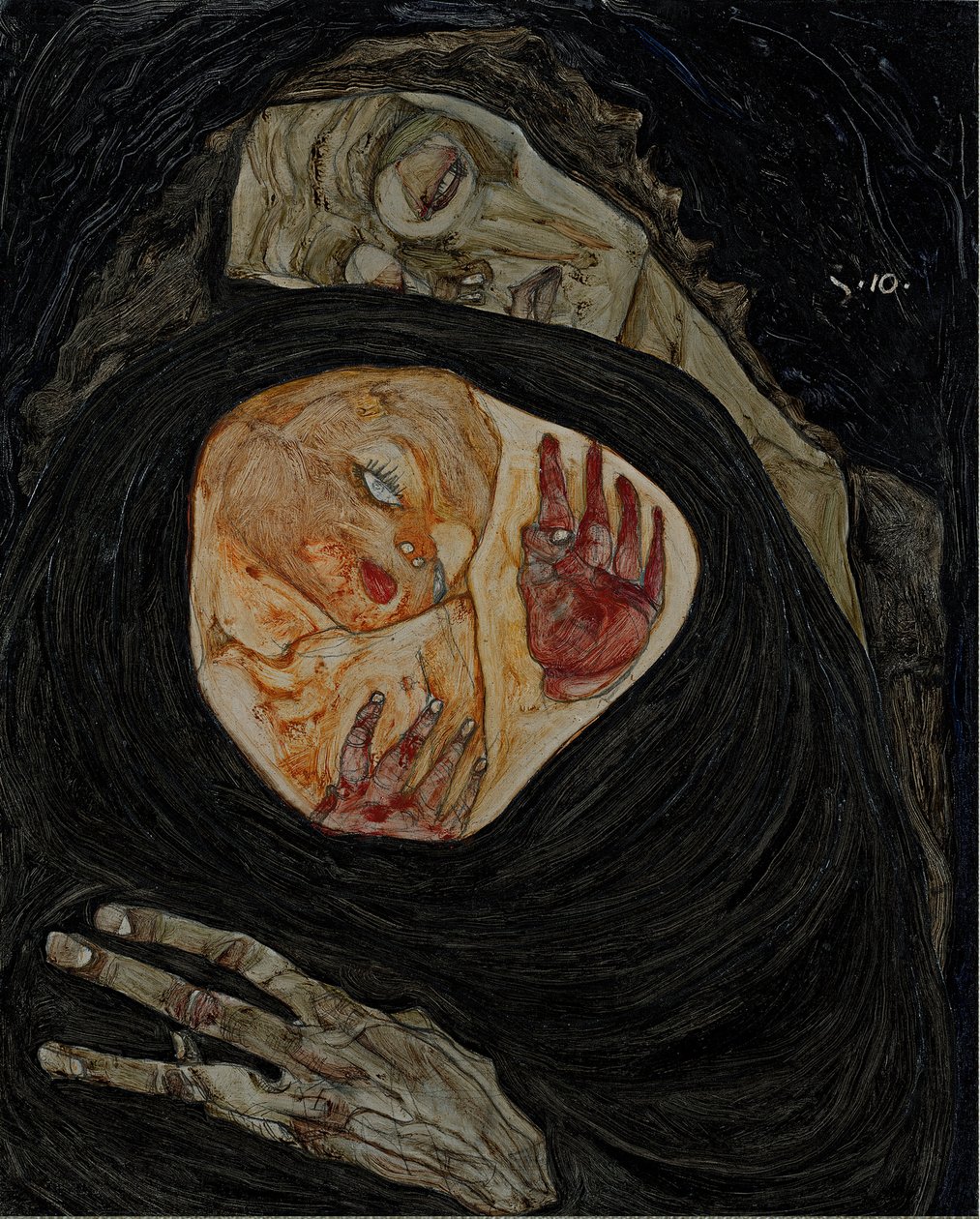 Død mor I af Egon Schiele