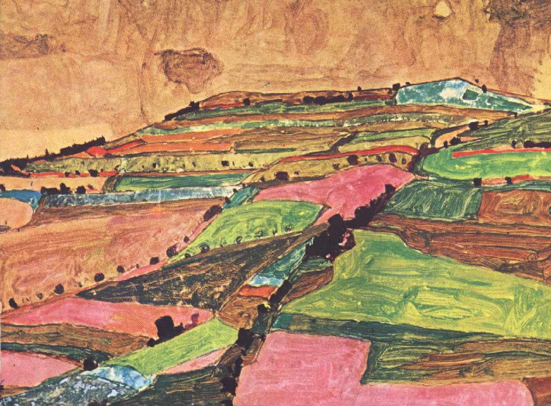 Marklandskab af Egon Schiele
