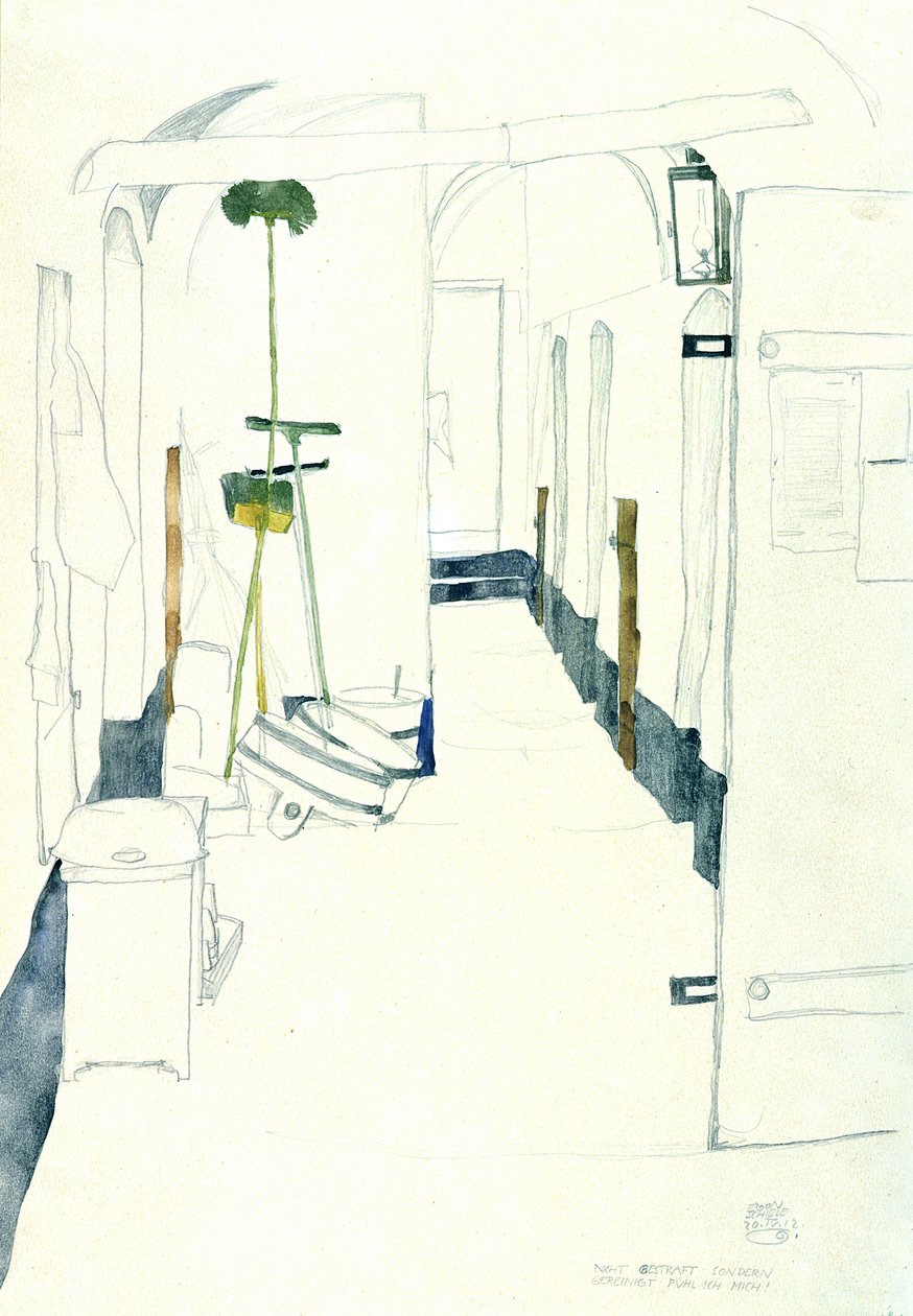 Jeg føler mig ikke straffet, men renset, 1912 af Egon Schiele