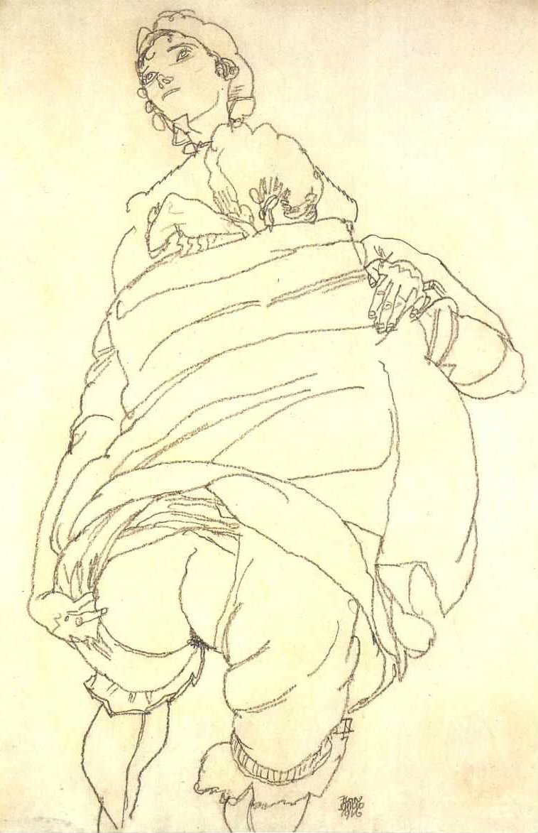 Lesbisk par af Egon Schiele