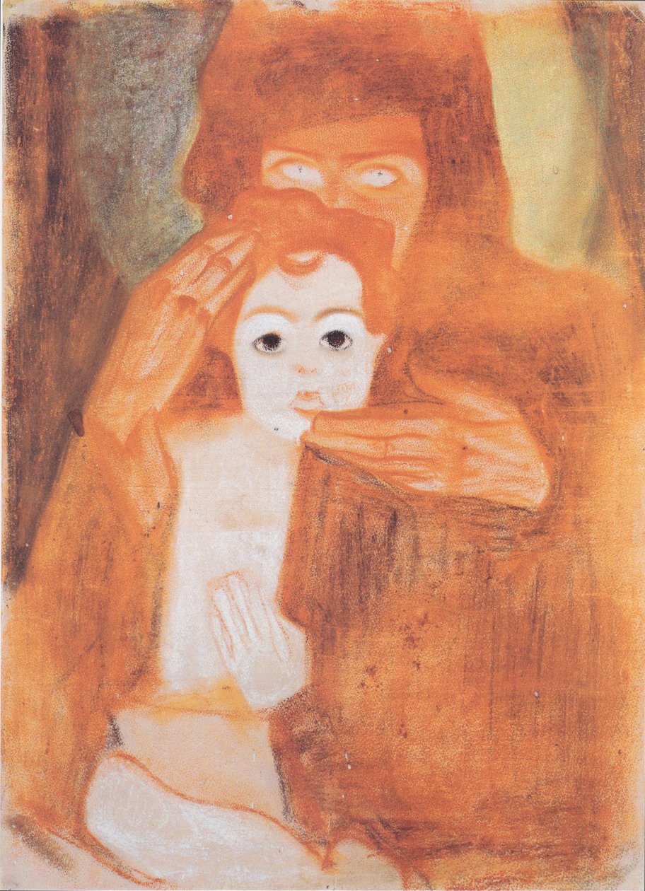 Madonna og barn af Egon Schiele