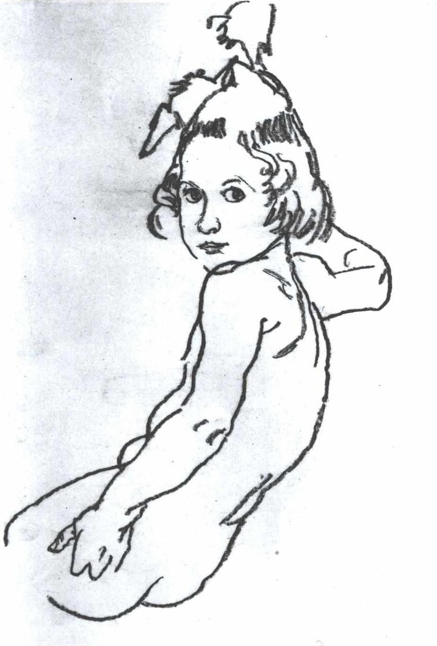 Pige handling af Egon Schiele