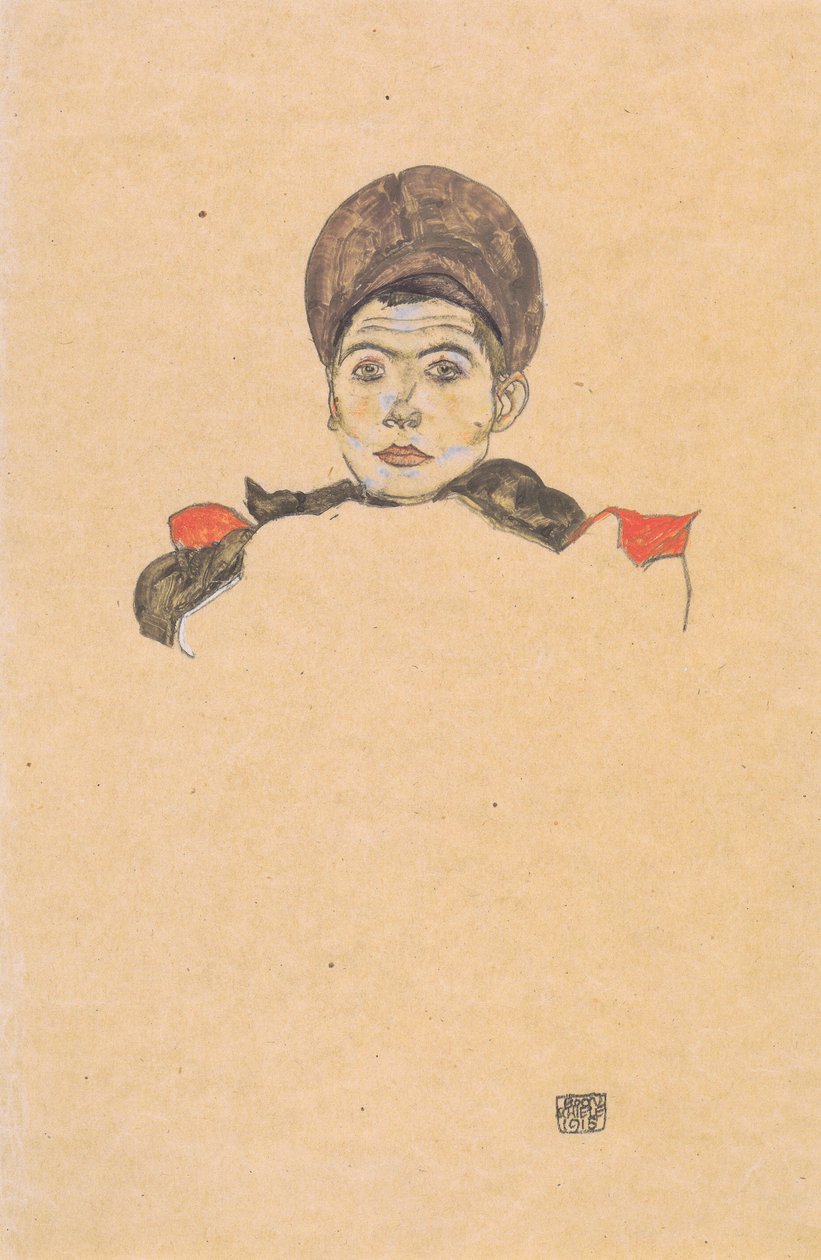 Russisk krigsfange af Egon Schiele