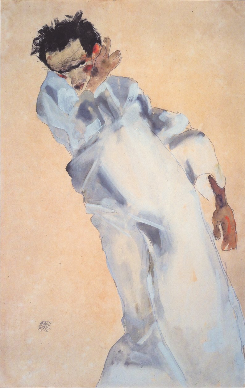 Selvportræt af Egon Schiele