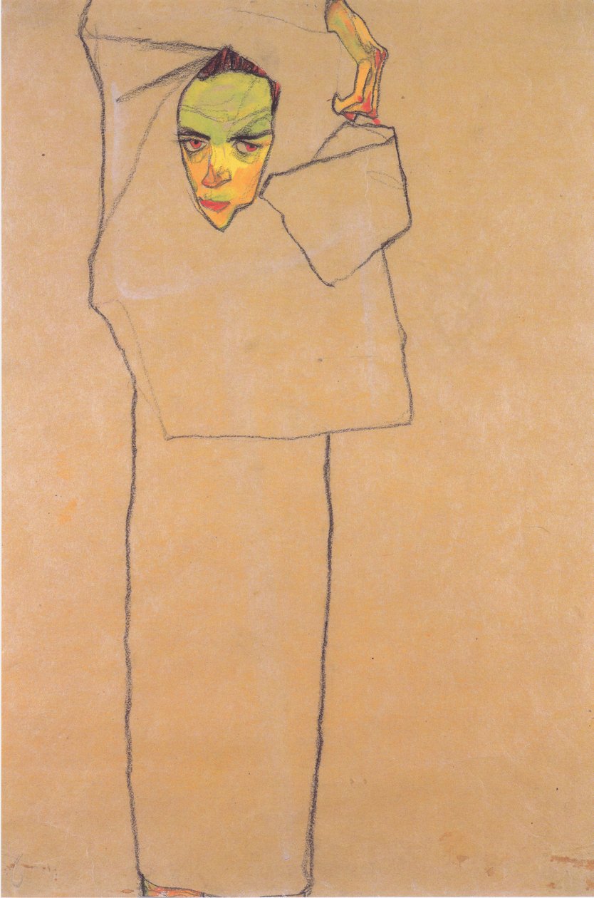 Selvportræt af Egon Schiele