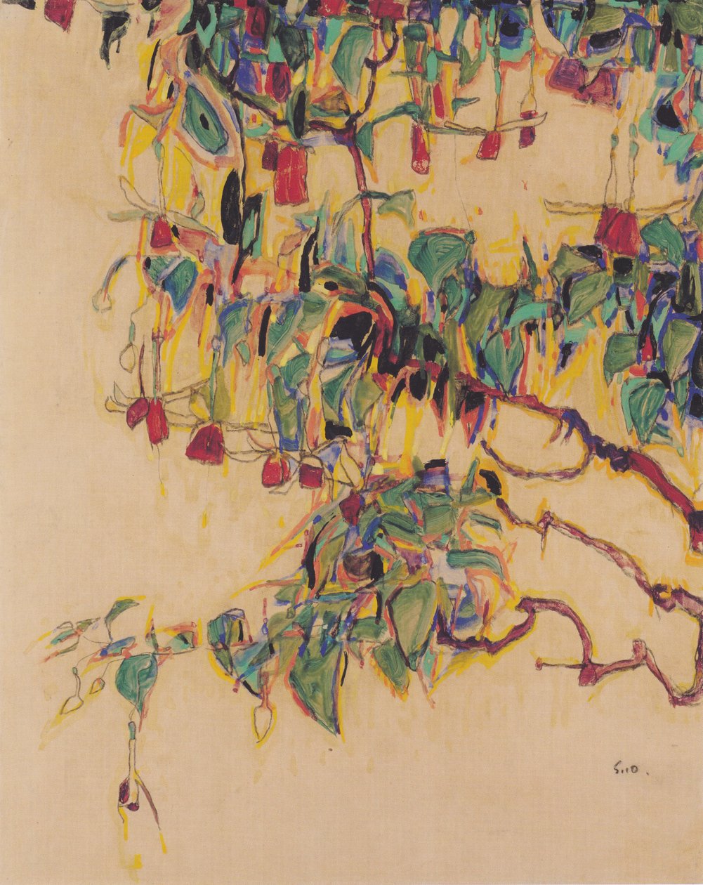 Sol træ af Egon Schiele
