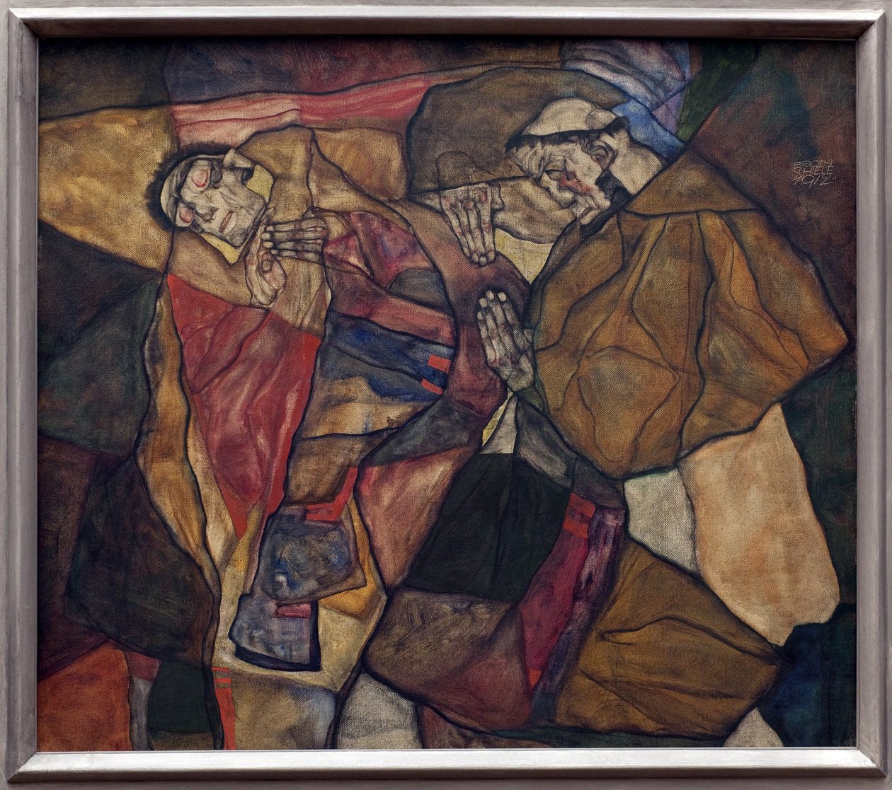 Smerte. Maleri af Egon Schiele (1890-1918), Olie på lærred 1912. Østrigsk kunst, 20. århundrede. Neue Pinakothek, München (Tyskland). af Egon Schiele