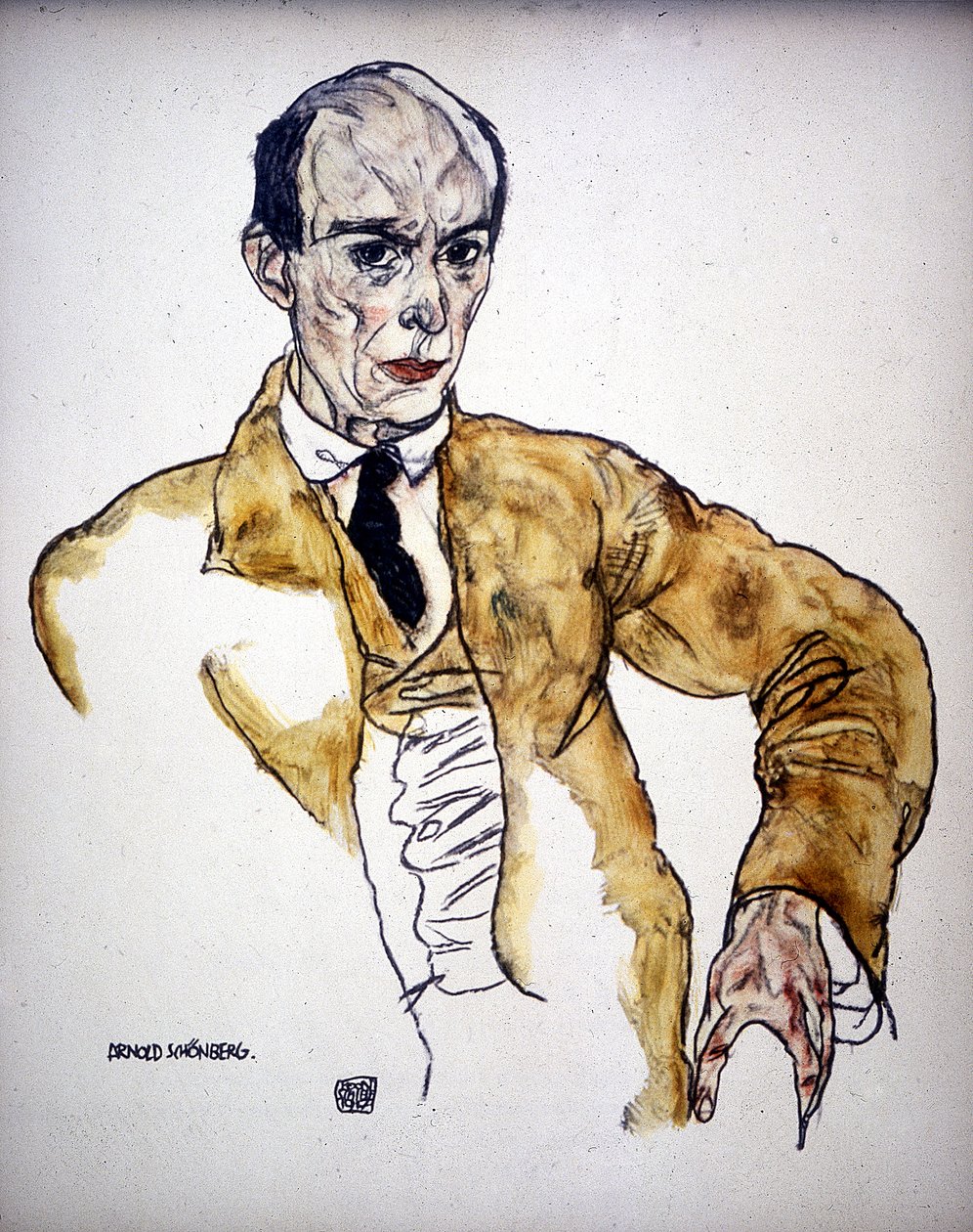 Arnold Schoenberg, 1917 af Egon Schiele